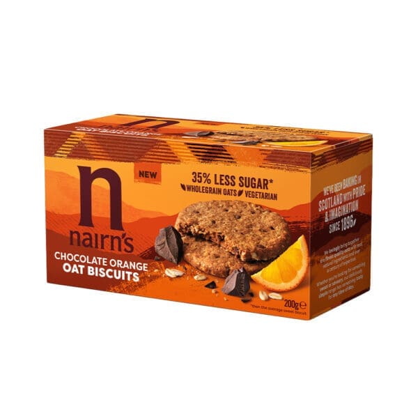 Nairns Dark Chocolate and Orange Oat Biscuits