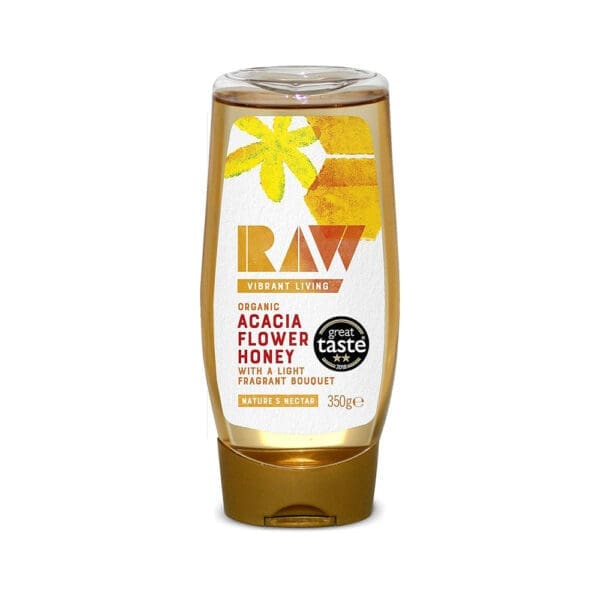 Raw Organic Acacia Honey Squeezy