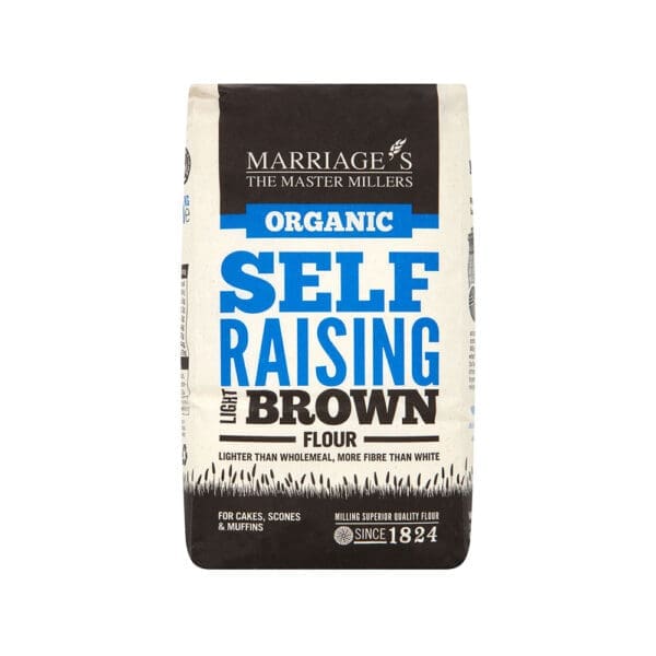 Marriages Organic Light Brown Self Raising Flour