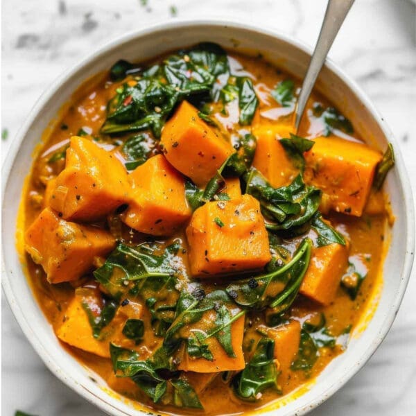 Butternut, Sweet Potato & Spinach Curry Serves 2