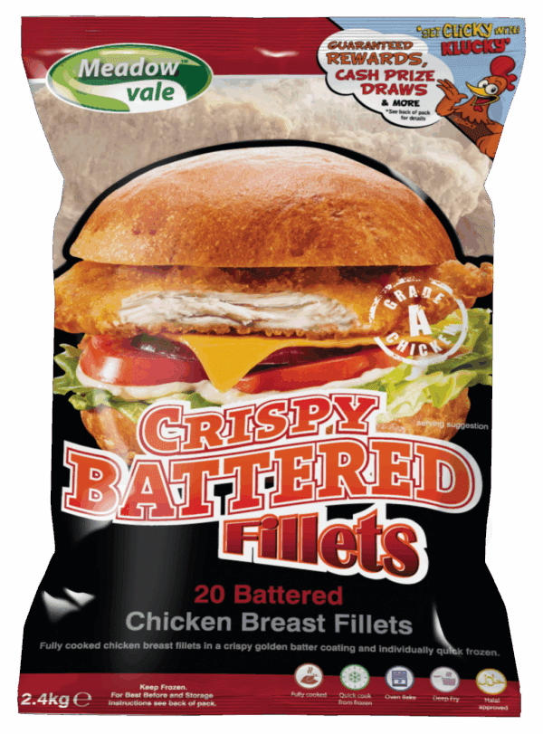 Meadowvale Battered Chicken Fillet 120g