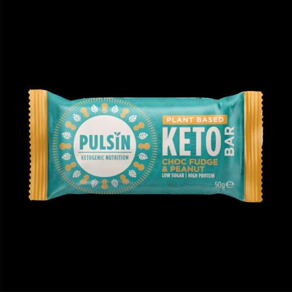 Pulsin Chocolate Fudge and Peanut Keto Bar