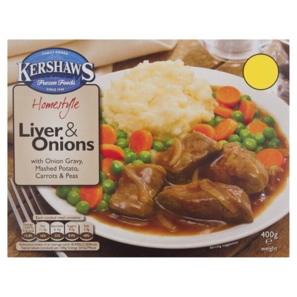 Kershaws Liver & Onions PM £2.75