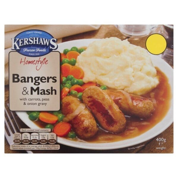 Kershaws Sausage & Mash PM £2.75