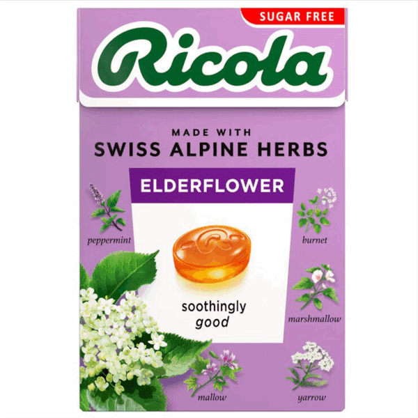 Ricola Sugar Free Elderflower Lozenges with Stevia