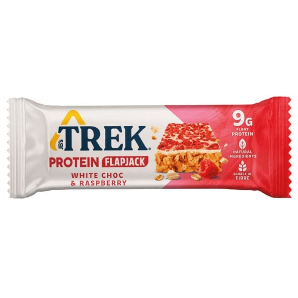 Trek White Chocolate & Raspberry Flapjack