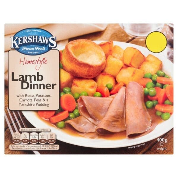 Kershaws Lamb Dinner PM £2.75