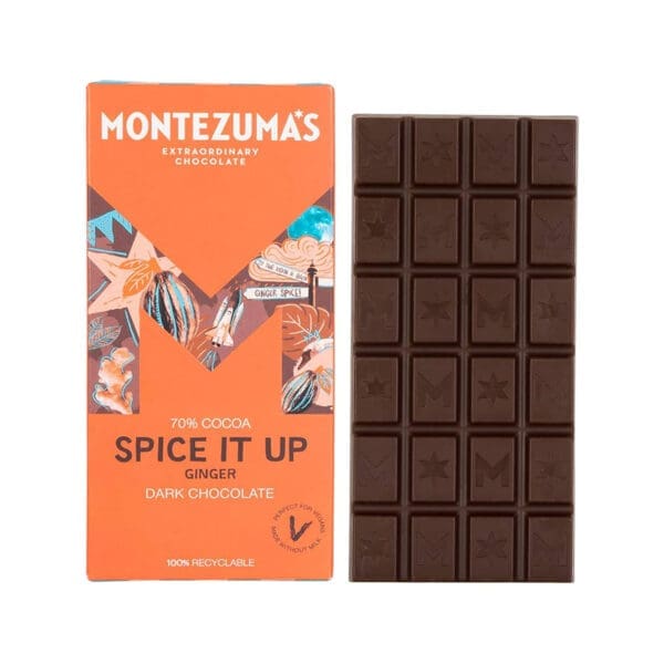 Montezumas Spice It Up Dark chocolate with Ginger