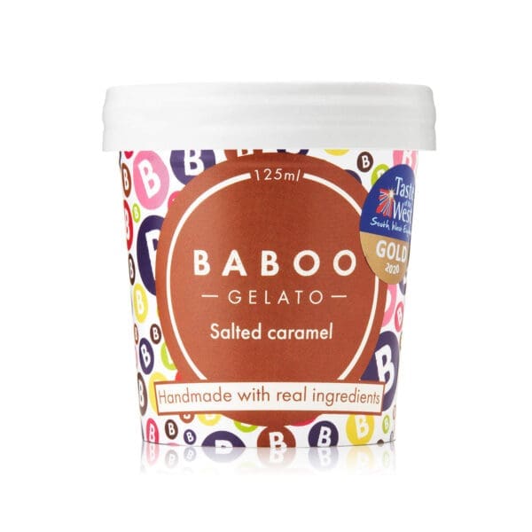 Baboo Salted Caramel Gelato Mini Tub