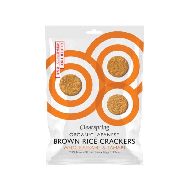 Clearspring Sesame Brown Rice Crackers