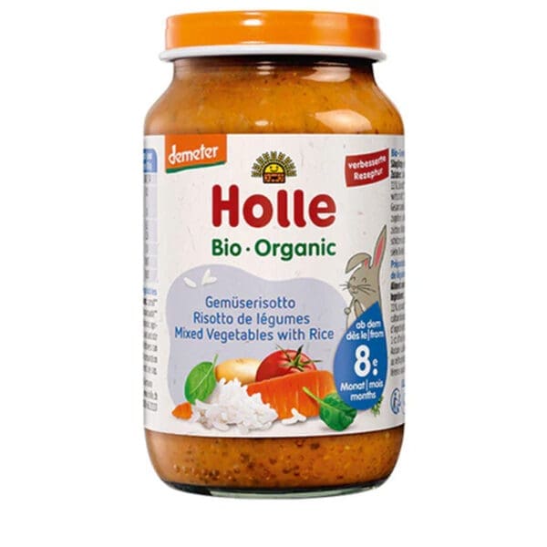 Holle Organic Jar Mixed Vegetables with Rice from 8 months