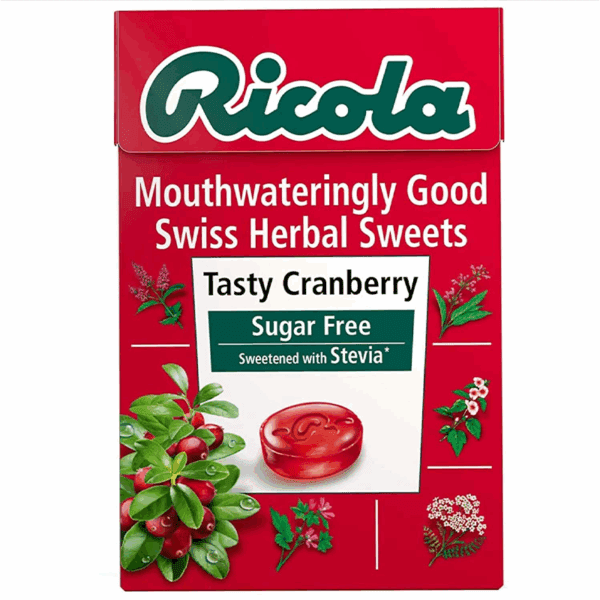 Ricola Sugar Free Cranberry Lozenges with Stevia