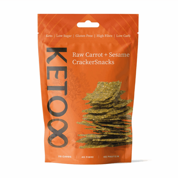 Keto 8 Raw Carrot & Sesame Crackersnacks