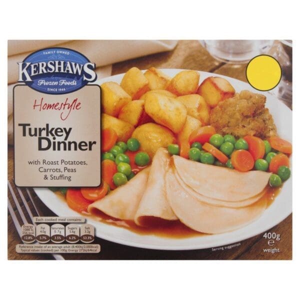 Kershaws Turkey Dinner PM £2.75
