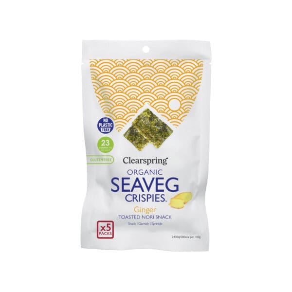 Clearspring Organic Seaveg Crispies Multipack Ginger
