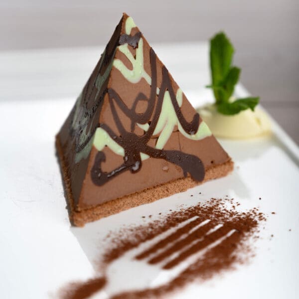 Chantilly Individual Chocolate & Mint Fondant Pyramid