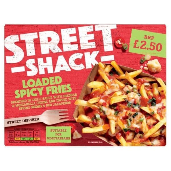 Street Shack Loaded Spicy Fries PM £2.50