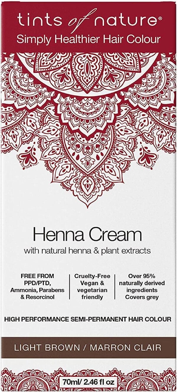 *CLR*Tints of Nature Light Brown Henna Cream Hair Dye