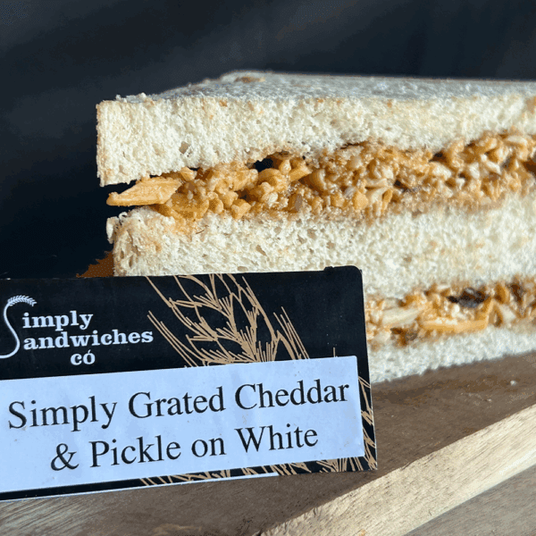 Grated Cheese and Pickle Sandwich
