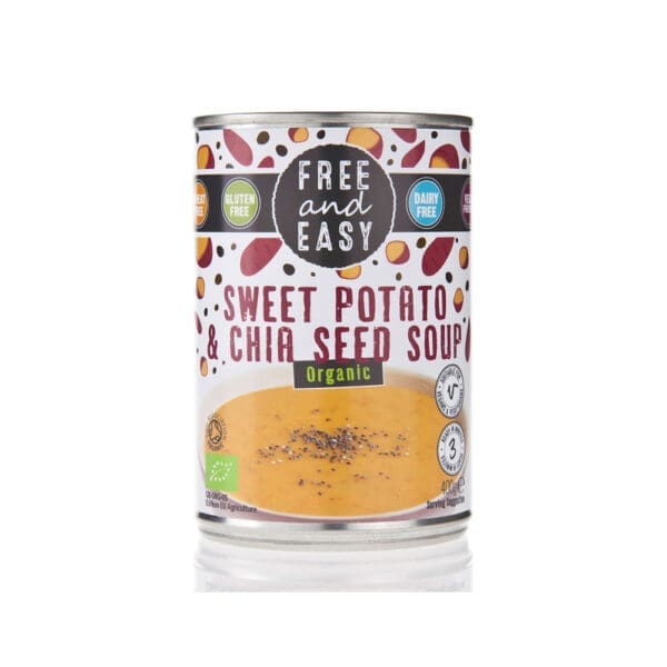 Free & Easy Organic Sweet Potato and Chia Seed Soup