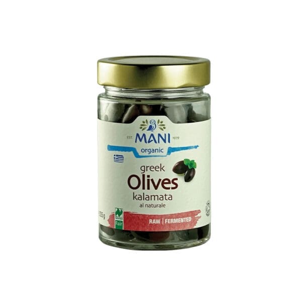 Mani Organic Kalamata Olives Al Naturale