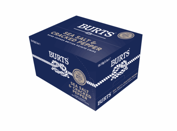Burts Sea Salt and Crushed Peppercorns Crisps