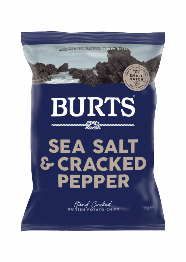 Burts Sea Salt and Crushed Peppercorns Crisps - Image 2