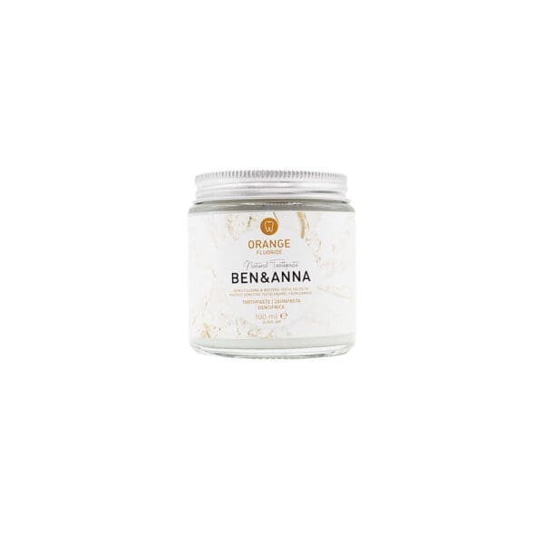 Ben & Anna Orange Toothpaste Jar With Fluoride