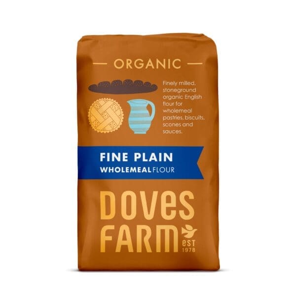 Doves Organic Fine Wholemeal Plain