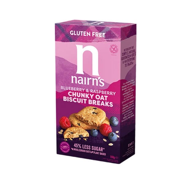 Nairns Gluten Free Chunky Blueberry and Raspberry Biscuit