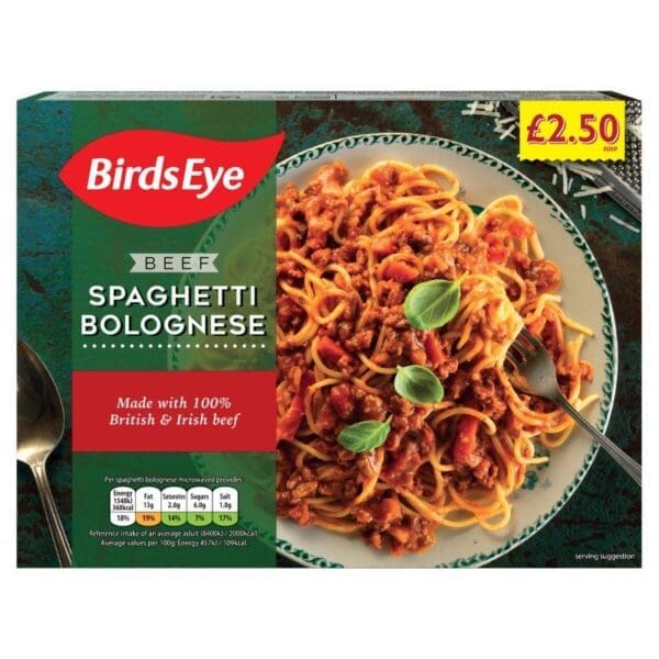 Birds Eye Spaghetti Bolognese Price Marked £2.50