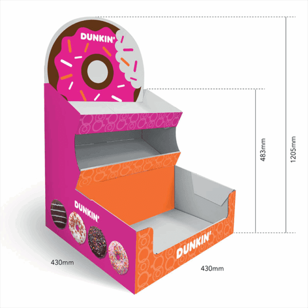 Dunkin Donut Counter Display Unit