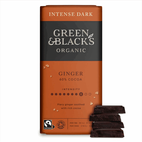 Green & Blacks Organic Ginger 60% Dark Chocolate
