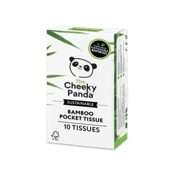 *CLR*Cheeky Panda 100% Plastic Free Bamboo Pocket Tissue