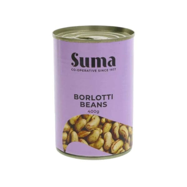 Suma Borlotti Beans No Salt Or Sugar