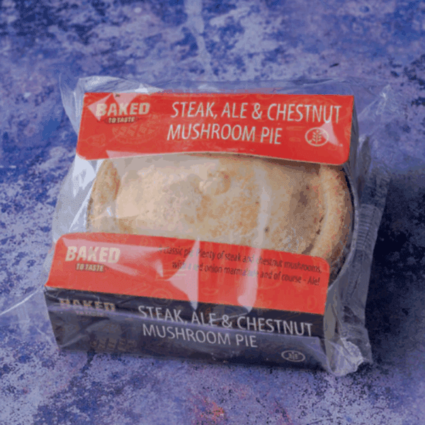 Baked To Taste Steak Ale & Mushroom Pie