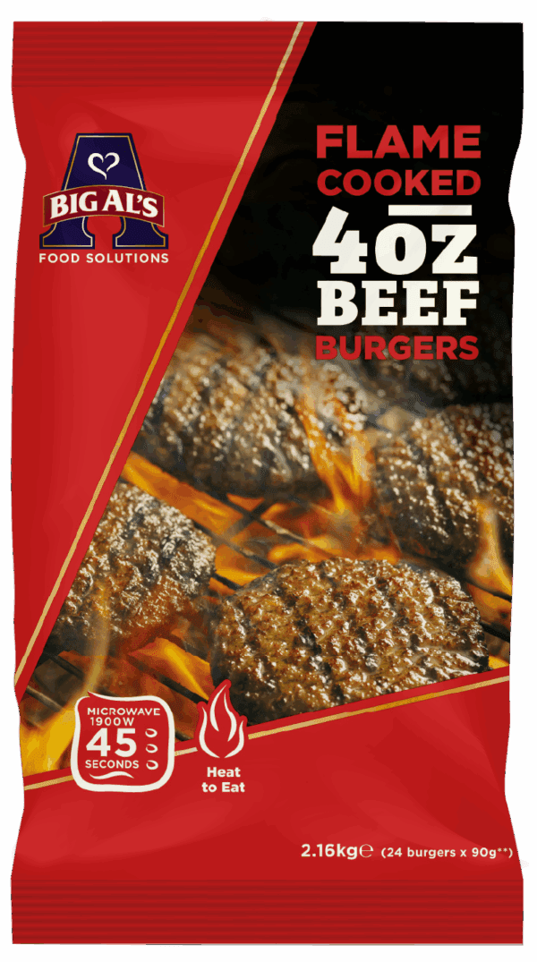Big Al's Flame Cooked 4oz Beefburger - Image 2