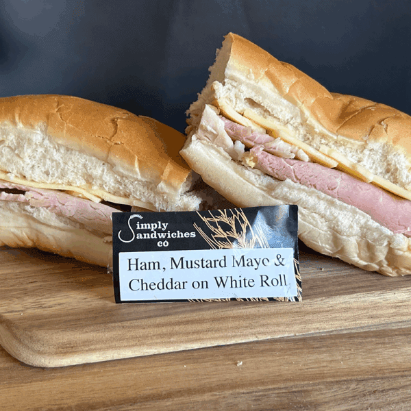 Gammon Ham and Sliced Cheddar White Roll