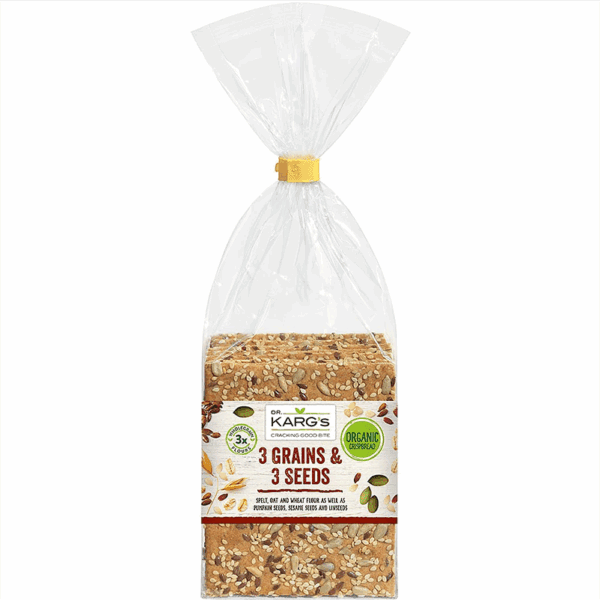 Dr Karg Organic 3 Grains 3 Seeds Crispbread