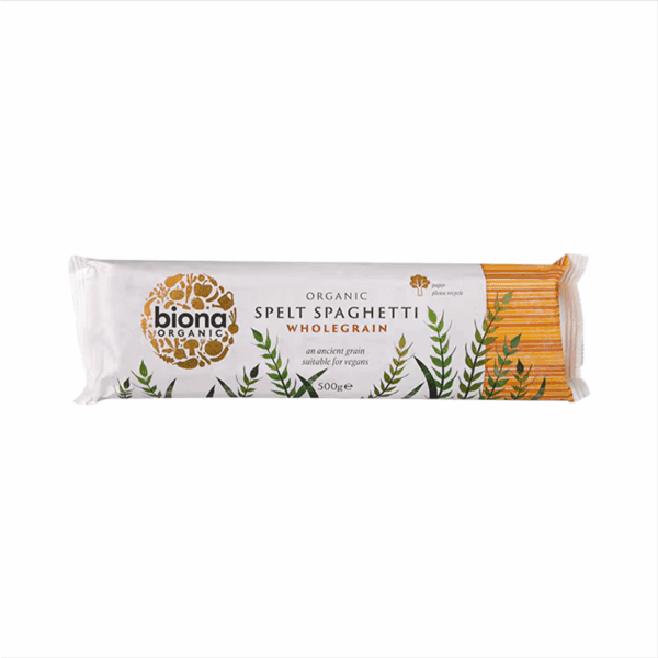 Biona Organic Wholemeal Spelt Spaghetti