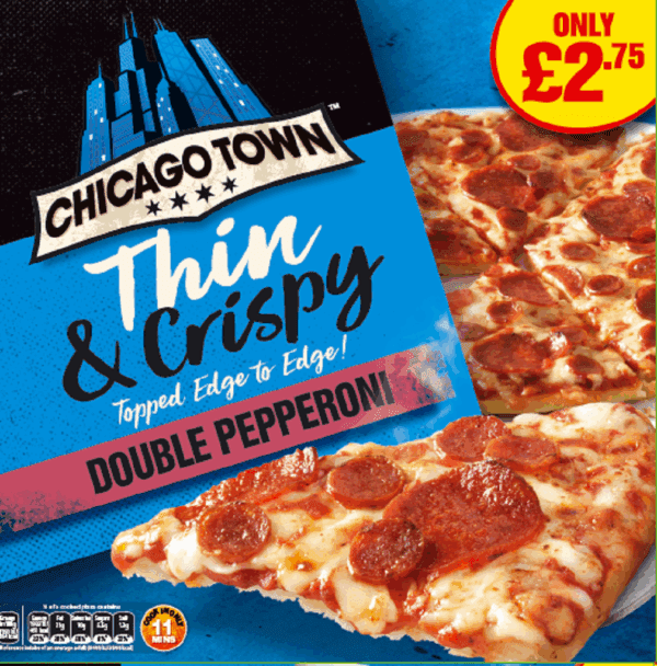 Chicago Town Thin & Crispy Pepperoni Price Marked £2.75