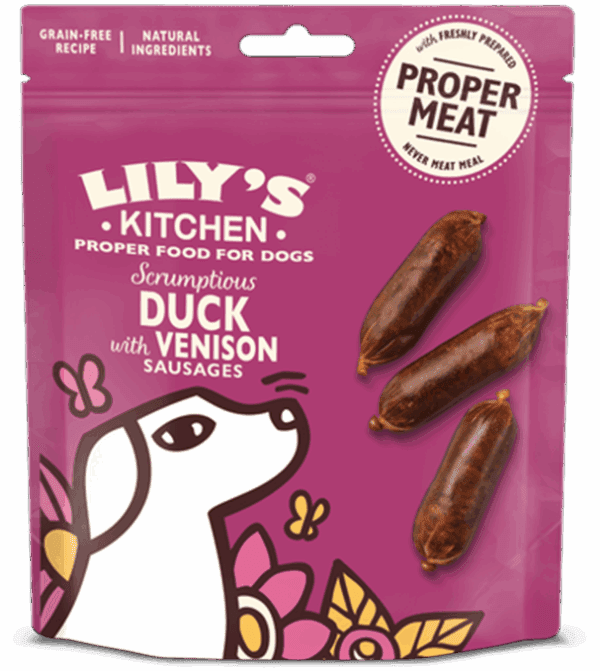 BTO Lily's Kitchen Duck and Venison Sausages