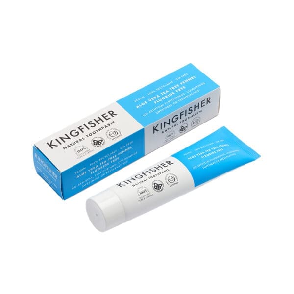 Kingfisher Aloe Vera TeaTree Flouride Free Fennel Toothpaste