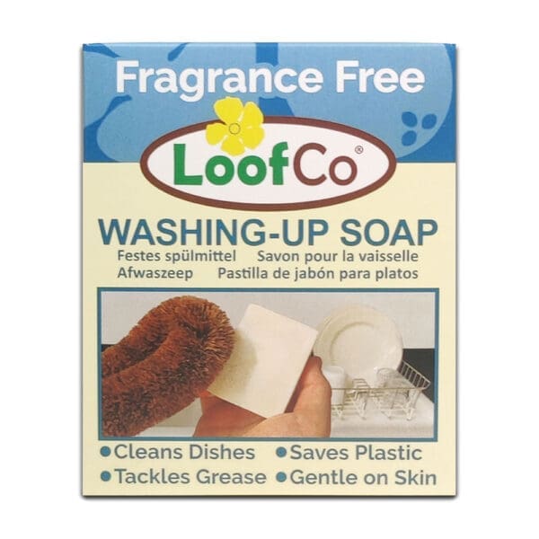 *CLR*LoofCo Washing Up Soap Bar Palm Oil Free Fragrance Free