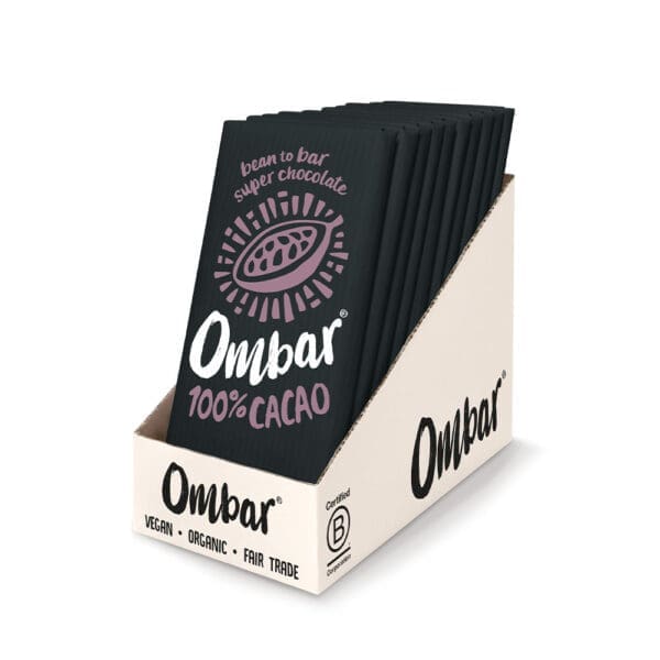 Ombar Organic 100% Cacao Chocolate Bar