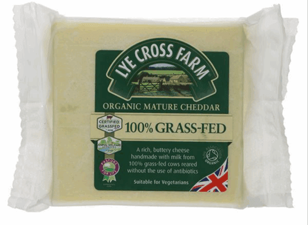 Lye Cross Organic Grass Fed Sharp Cheddar