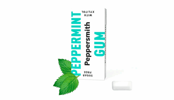 Peppersmith Xylitol Peppermint Gum Mighty Box
