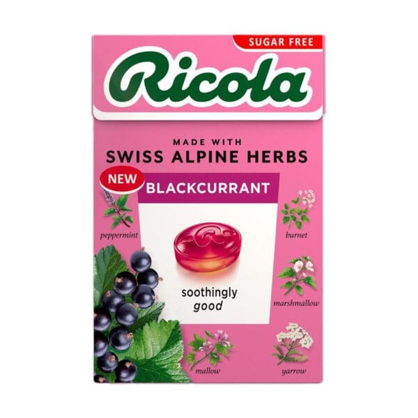 Ricola Sugar Free Blackcurrant