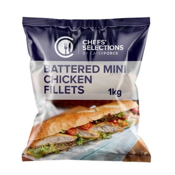 Chefs' Selections Battered Mini Chicken Fillets