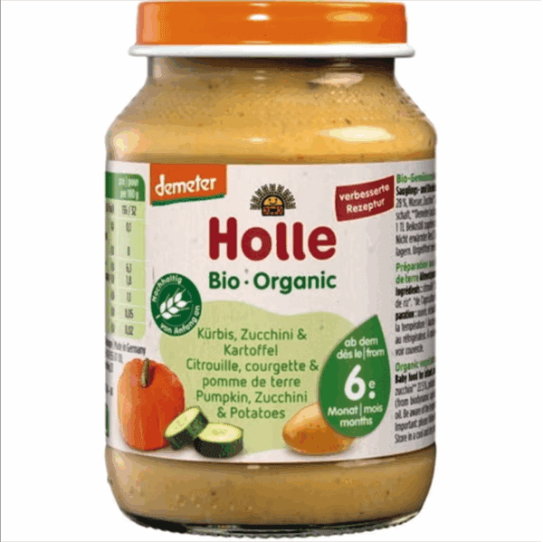 Holle Organic Jar Pumpkin Zucchini and Potatoes